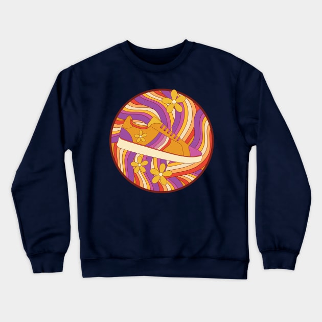 Psychedelic Sneaker Crewneck Sweatshirt by InkyArt